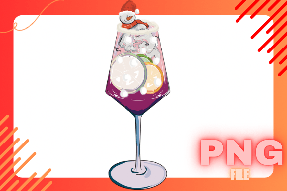 Christmas Drink Snowman: Festive Illustrations