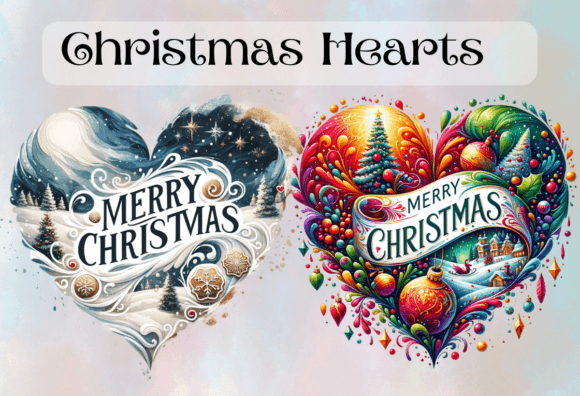 Christmas Hearts Sublimation Png No 6: Illustrations Review