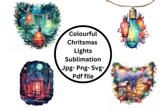 Colorful Christmas Sublimation Illustrations Review