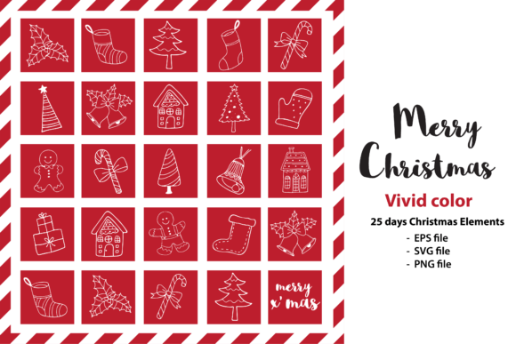 Merry Christmas Card and Gift Wrapper Illustrations Review