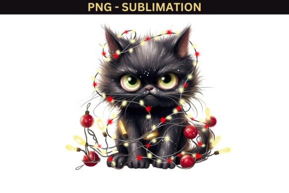 Review: Black Christmas Angry Cat PNG Design