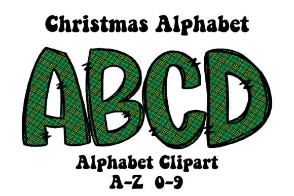 Review: Christmas Alphabet Doodle Green Plaid for Embroidery