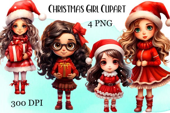 Review: Christmas Girl Clipart for Embroidery Projects