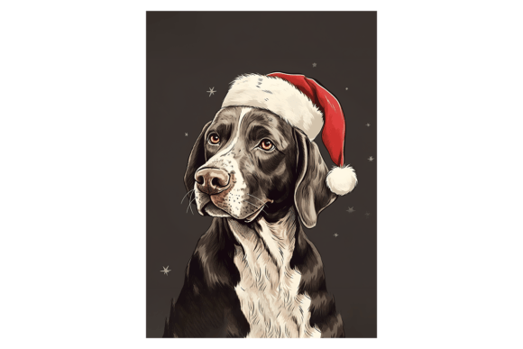 Reviewing Pointer Christmas Card for Holiday Stitching