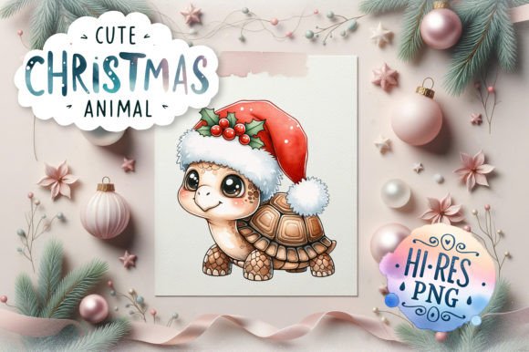 Reviewing the Cute Christmas Turtle Watercolor Design