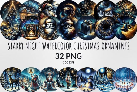Starry Night Christmas Ornaments Bundle Review