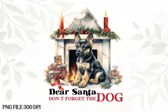 Vintage Christmas Farm Dog Illustrations Review