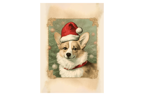 Welsh Corgi Christmas Card: Festive Illustrations